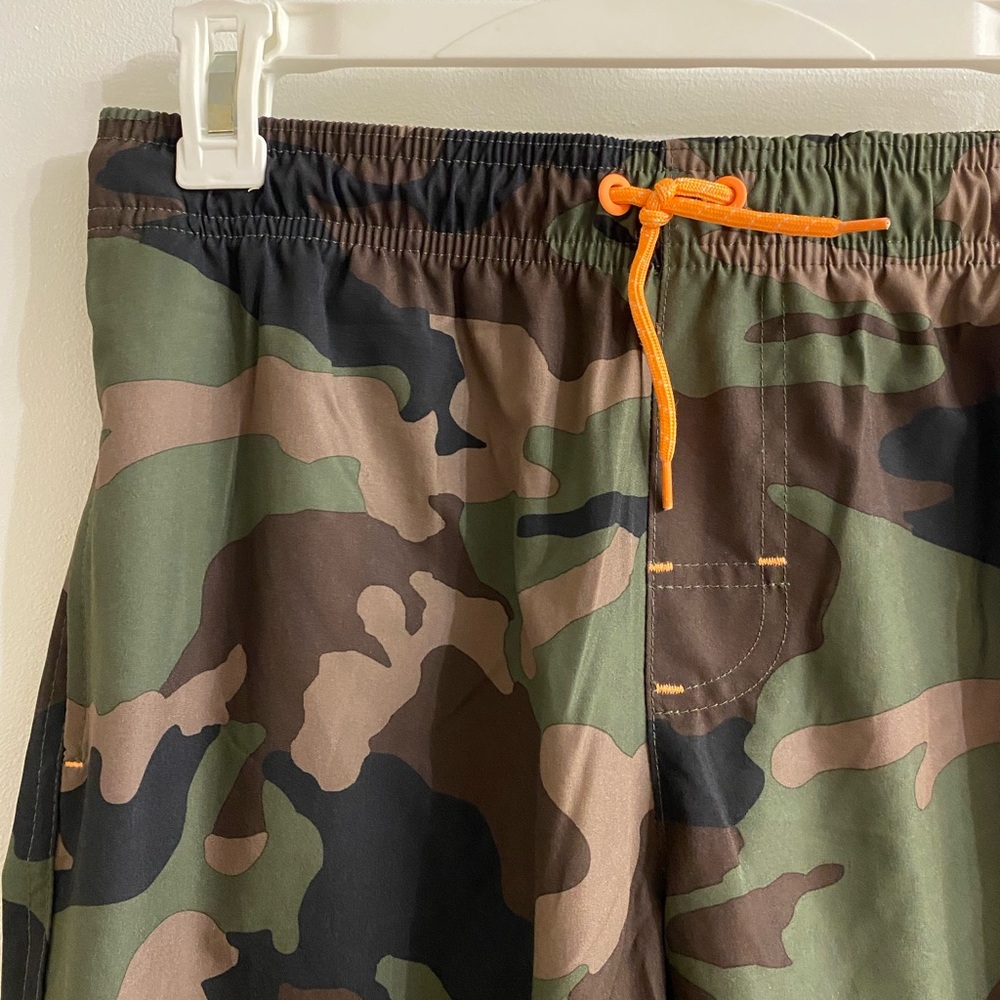 Wonder Nation boys camo swim trunks size XL
